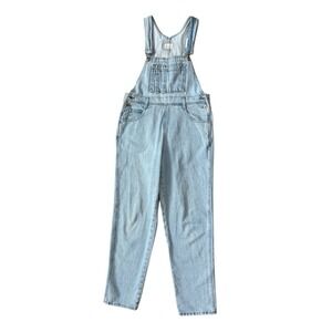 Vintage Y2K Moda Intl Denim Overalls Womens Medium Blue Grunge Model Off Duty